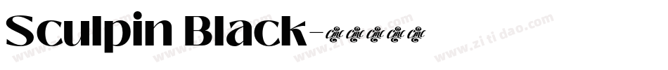 Sculpin Black字体转换